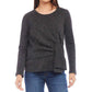 Karen Kane - Petite Size Side Tie Metallic Top