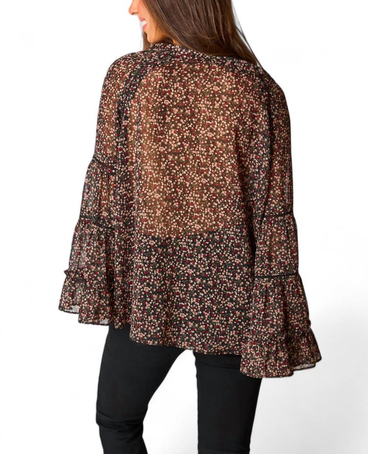 Buddylove - Mason Long Sleeve Ruffle Blouse