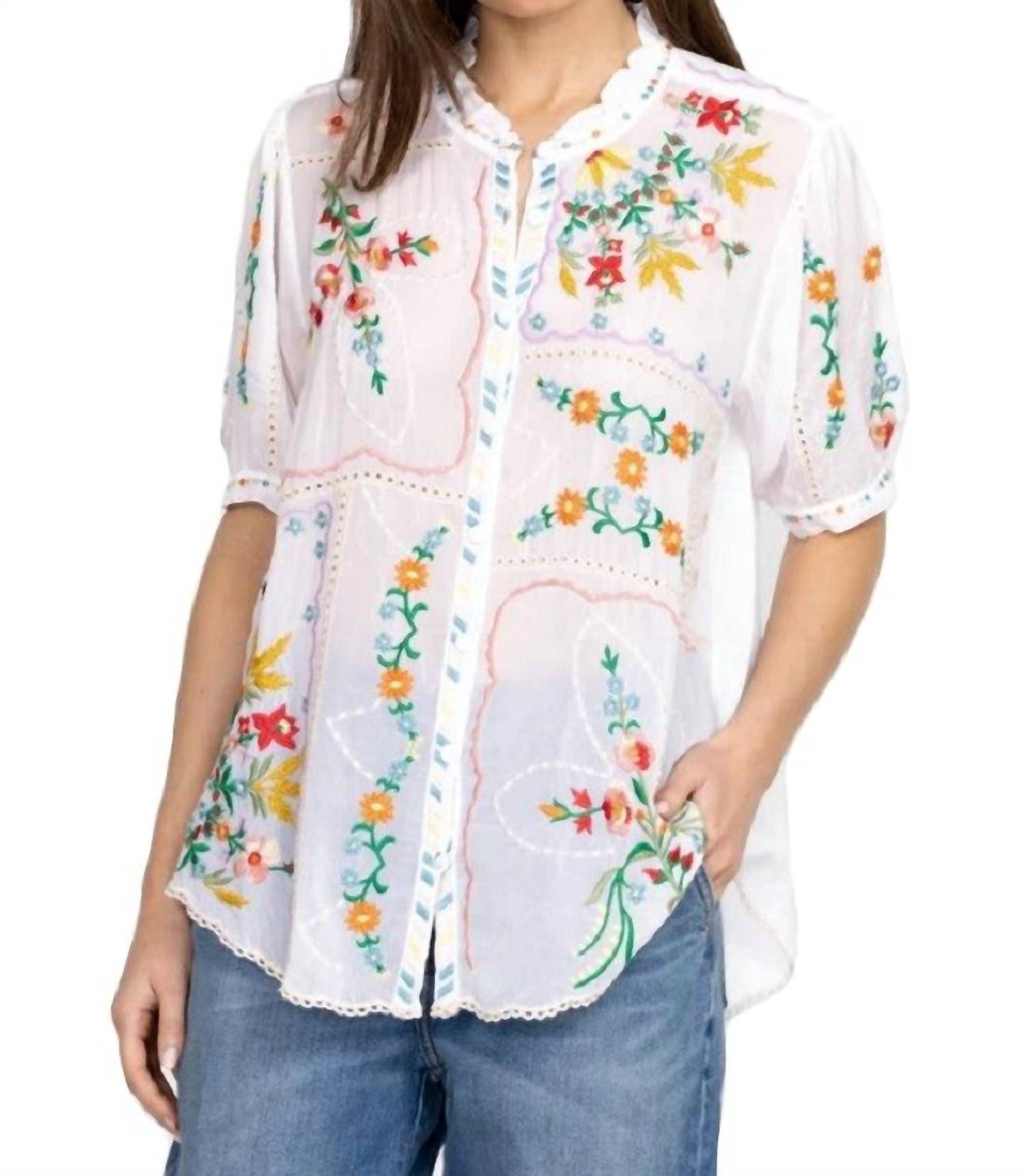 Johnny Was - Mircea Blouse
