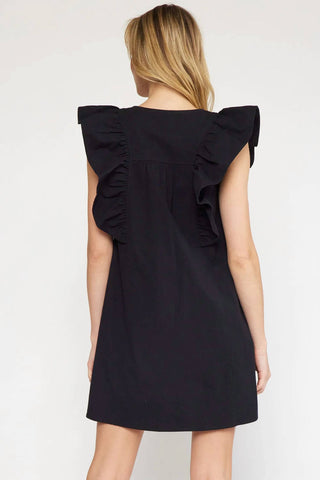 Entro - Ruffle Sleeve Mini Dress