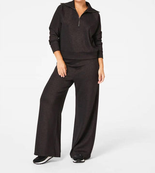 Spanx - Calça de perna larga com brilho Airessentials