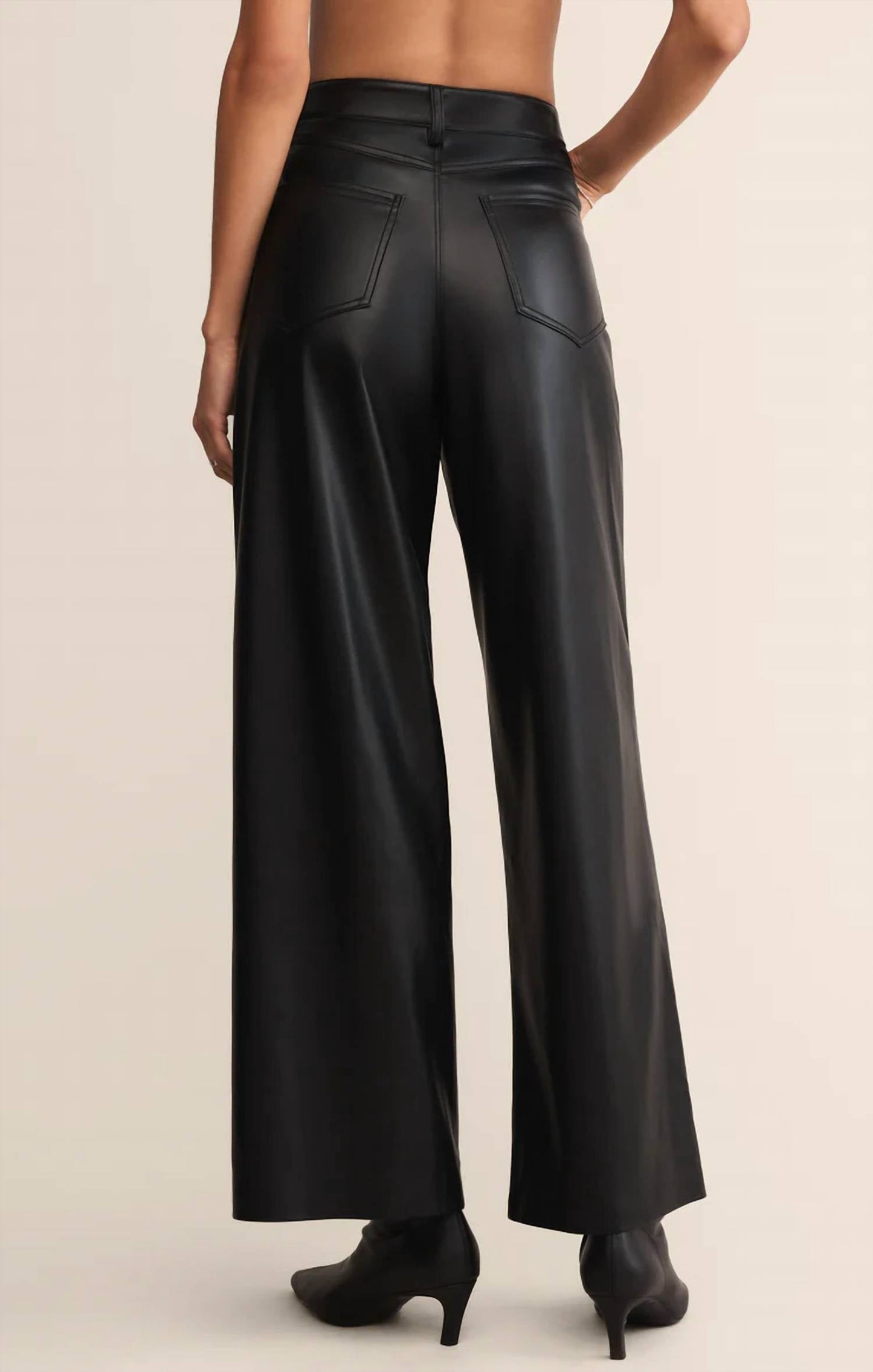 Z Supply - Marli Faux Leather Wide Leg Pants