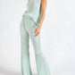 143 Story - Peyton Pleated Sleeveless High Neck Top