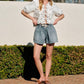 Aaron & Amber - Fleur Tie Top