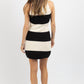 2.7 August Apparel - Elise Striped Knit Dress