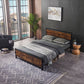 Twin Size Metal Bed Frame, Modern Style and Comfort - Black