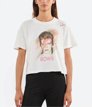 Mãe - Camiseta feminina cropped com estampa de bolsa Grab Bag Bowie