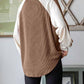 7Th Ray - Color Block Ribbed V-neck Top