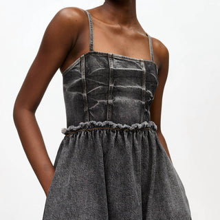 Ganni - Vestido Midi Stretch Future