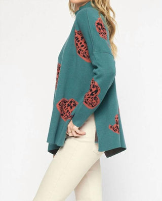 Entro - Suéter com gola alta e manga comprida com chapéu de cowboy Alexandra