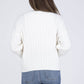 Apricot - Snowy Nights Women's Classic Cable Knit Sweater