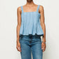 Nation Ltd - Dove Pleated Tank Top