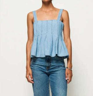 Nation Ltd - Dove Pleated Tank Top