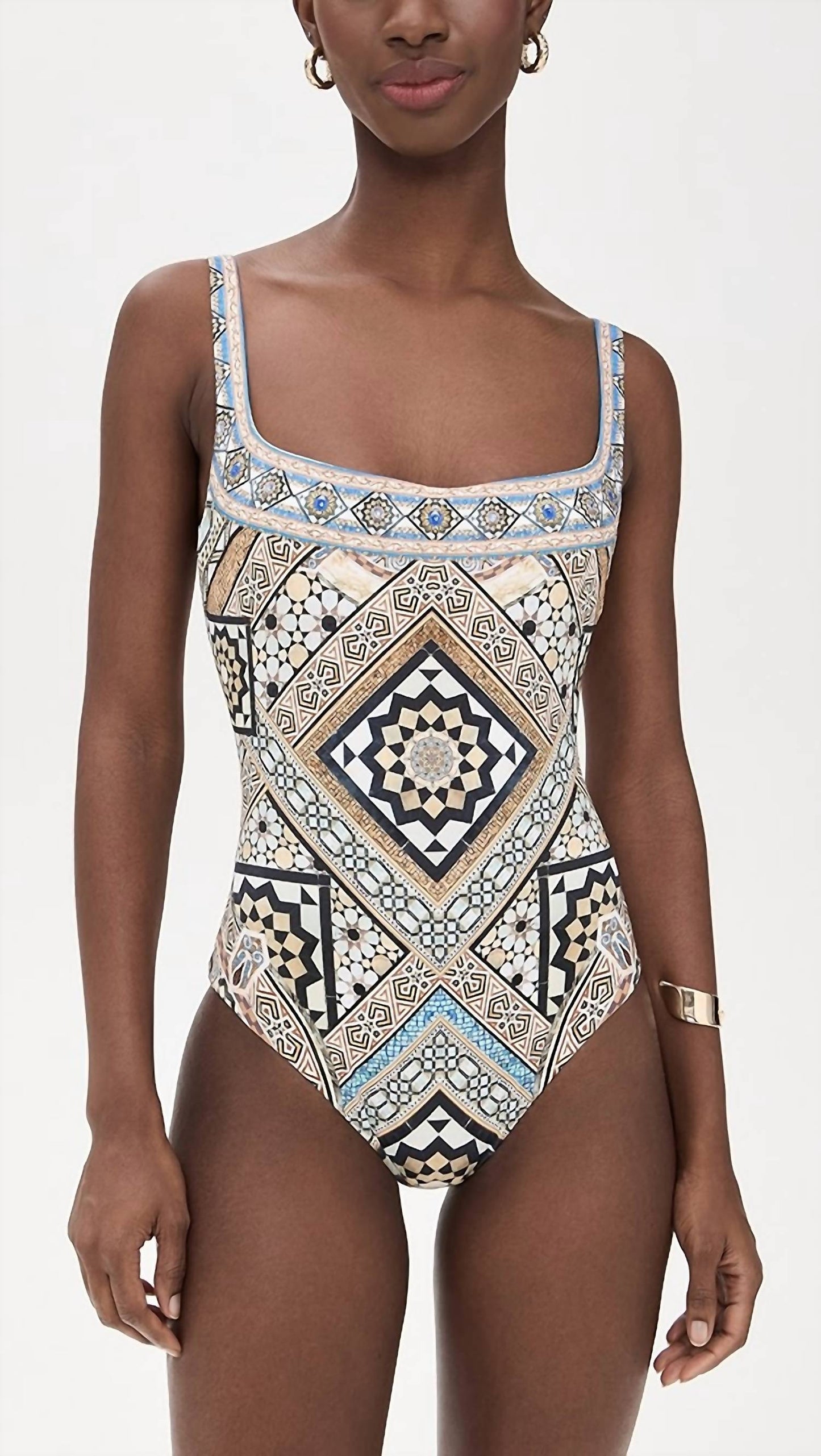 Camilla - Underwire Square Neck One Piece Swimsuit