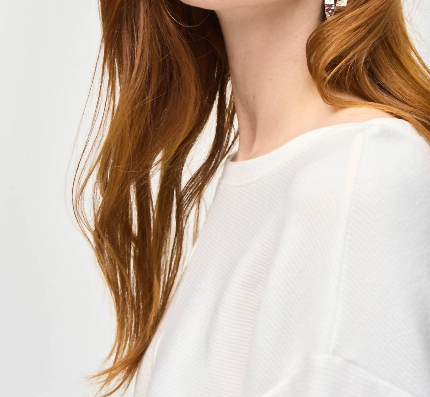 Joseph Ribkoff - Boat Neck Oversized Knit Top