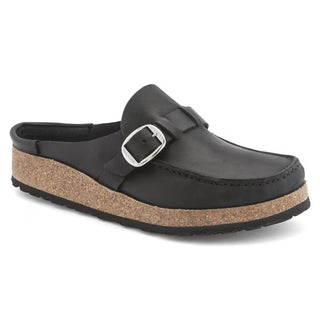 Birkenstock - Tamanco Buckley de couro oleado feminino