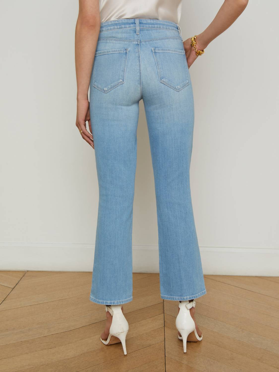 L'Agence - Tati High Waist Crop Micro Bootcut Jeans