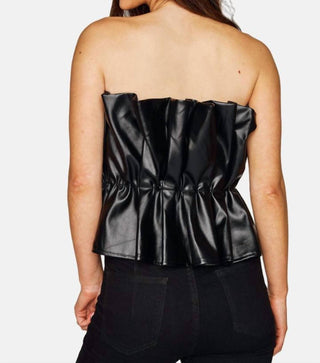 Buddylove - Top plissado sem alças Giselle