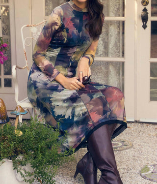 Fdj - Mesh Midi Dress