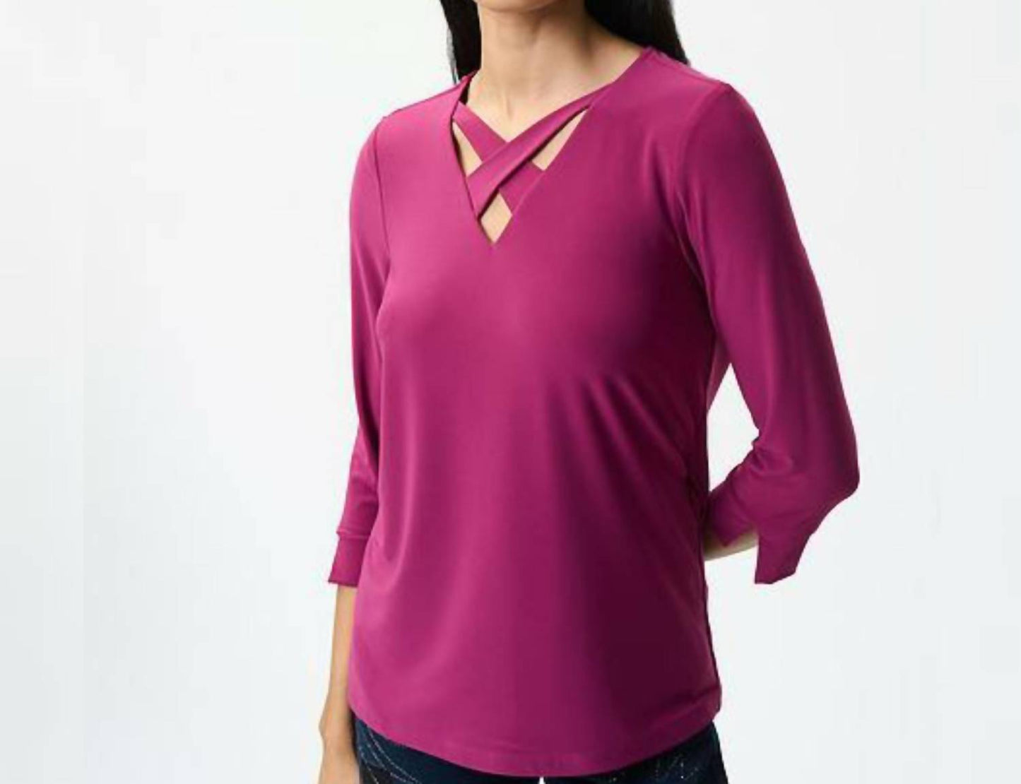 Joseph Ribkoff - Criss-Cross Top