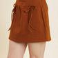 Aureum - Women's Wimberly Bow Trim Mini Skirt