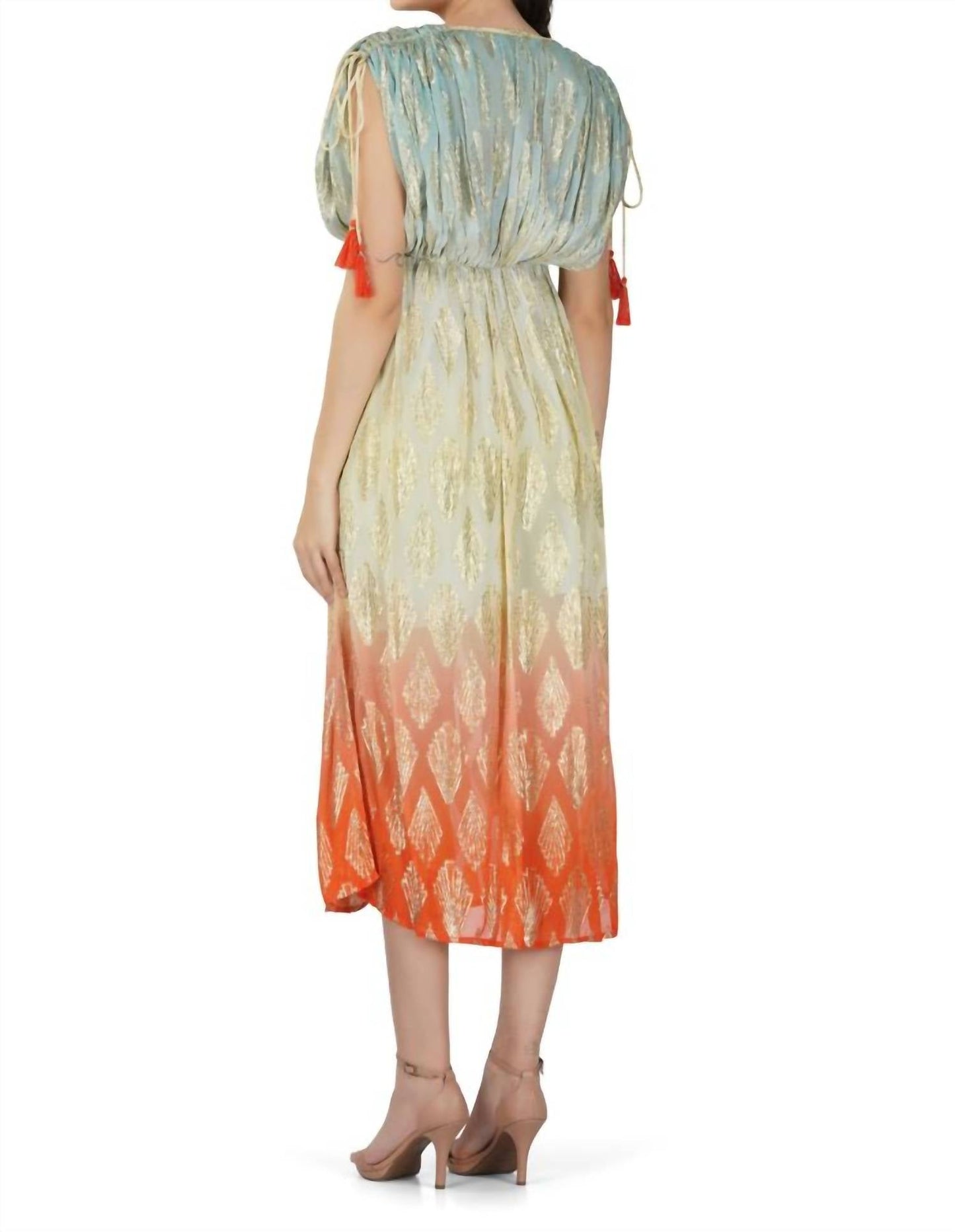 America & Beyond - Magnolia Lurex Maxi Dress