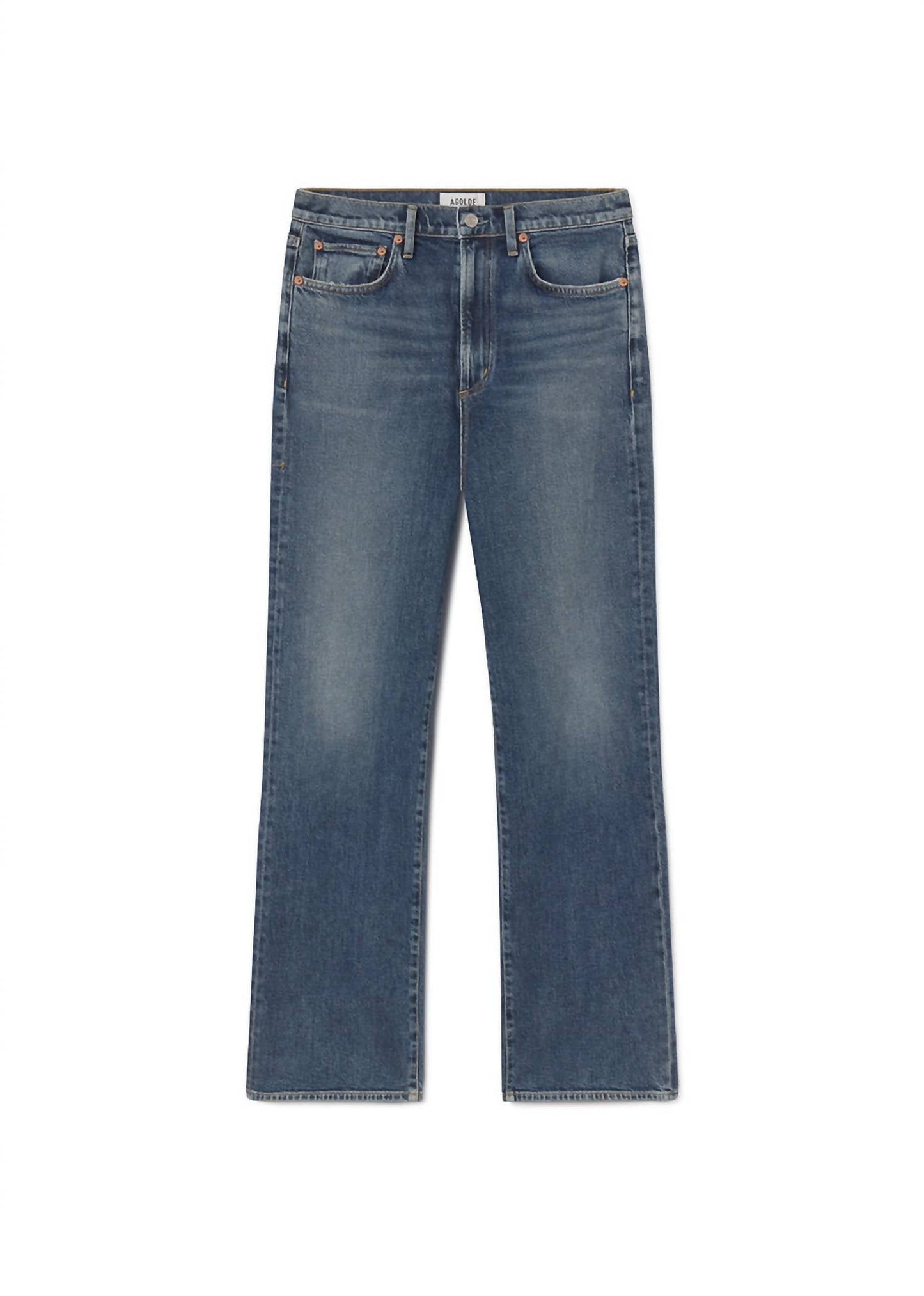 Agolde - Harper Mid Rise Relaxed Straight Jeans