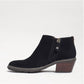 Sam Edelman - Women's Pryce Leather Round Toe Stacked Heel Slip-on Ankle Boots