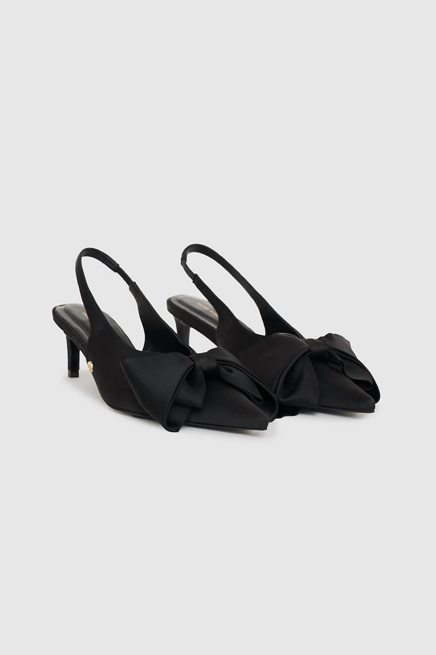 Anine Bing - Women's Nina Satin Heels With Bow