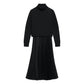 Theory - Pleated Combo Turtleneck Dress