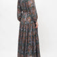 Oliphant - Cuff Sleeve Tie Waist Maxi Dress