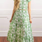 8 Oak Lane - Smocked Flutter Sleeve Top And Skirt Set