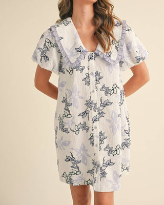 &amp;Merci - Vestido Floral Manga Bufante