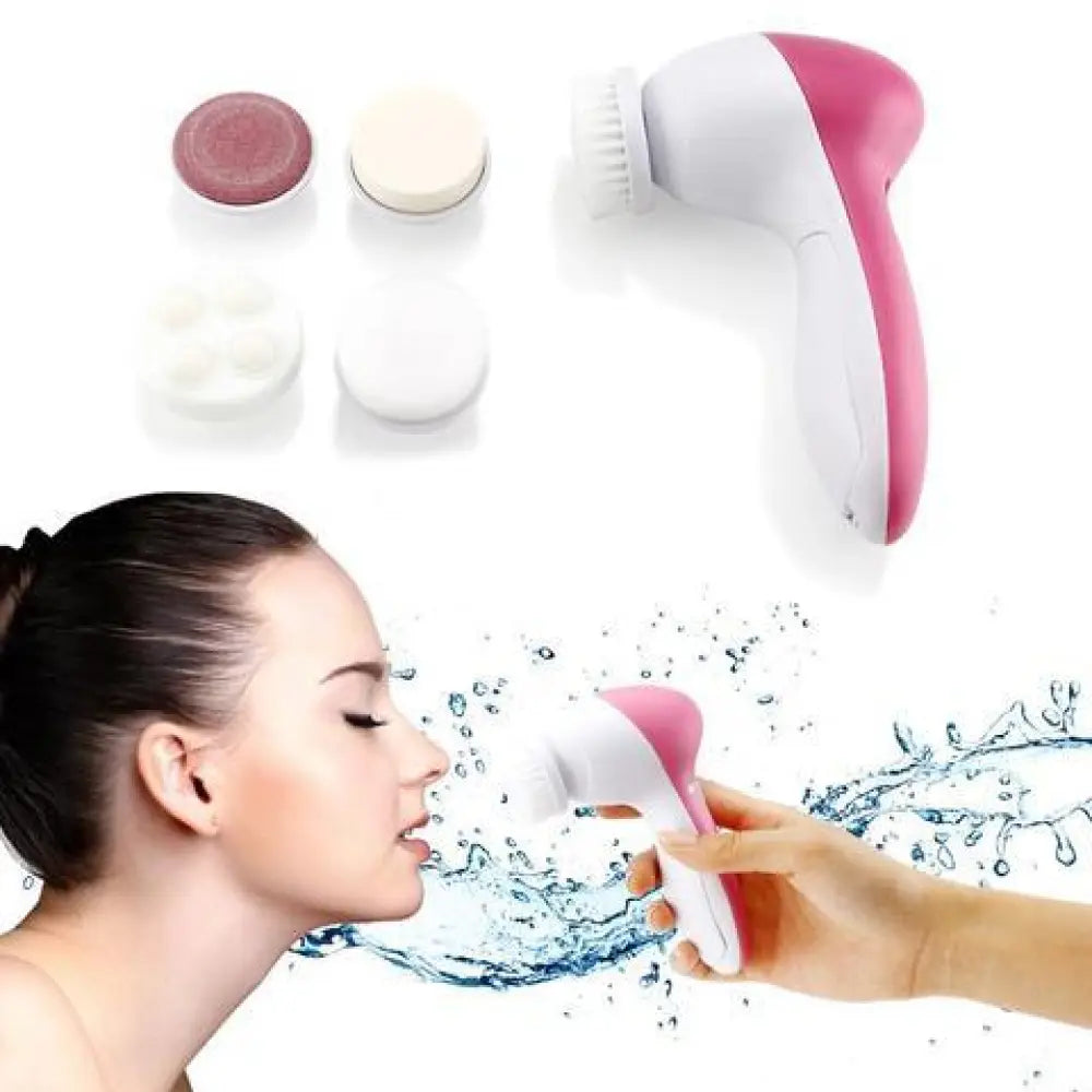 Rechargeable Electric Facial Cleansing Brush and Massager