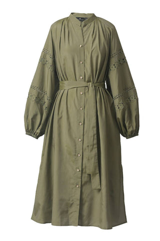 Emily Lovelock - Lyla Long Sleeve Midi Dress