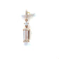 Aamiaa - 0.90 Carat Natural Diamond Emerald Cut Drop Pendant