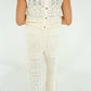 Wildflower - Women's Crochet Top And Pants Set