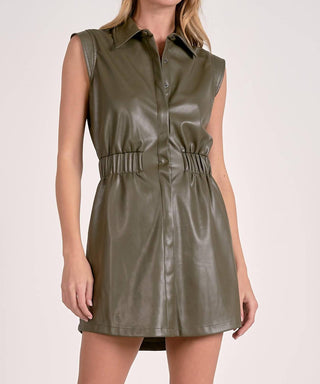 Elan - Vegan Leather Dress