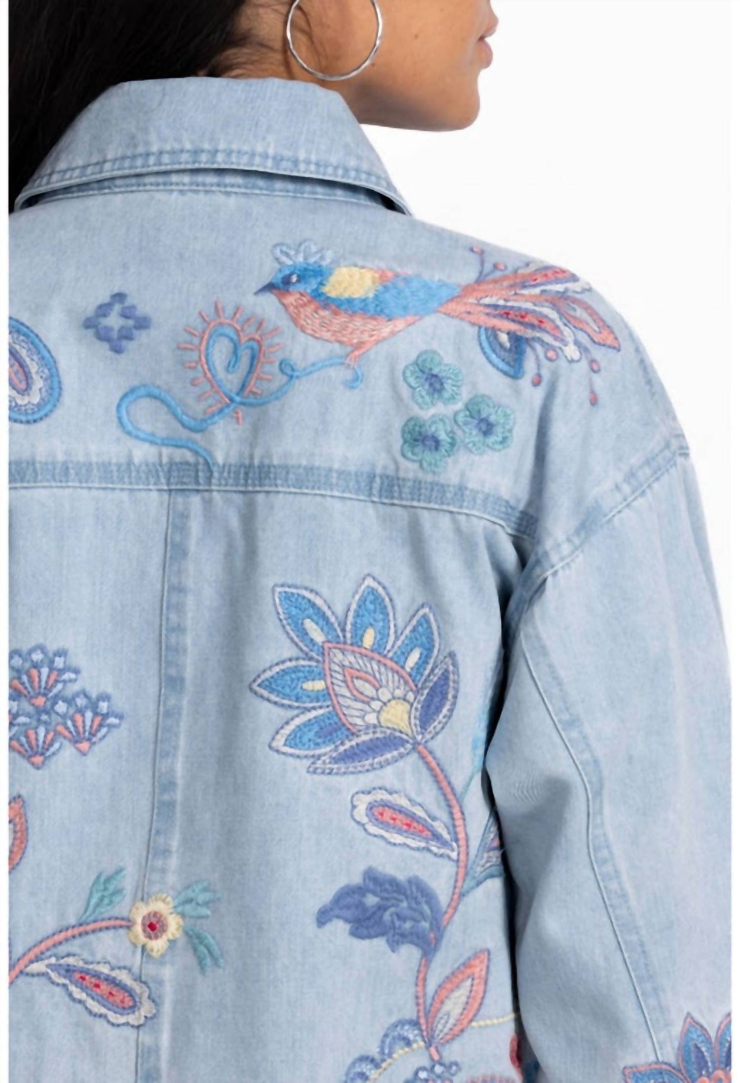 Johnny Was - TRAPUNTO DENIM CHORE JACKET NEILLY