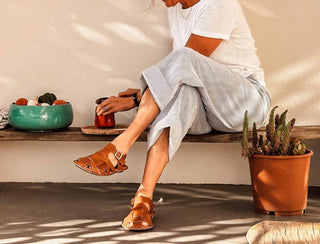 Vibae - Sandália Capri Feminina de Couro