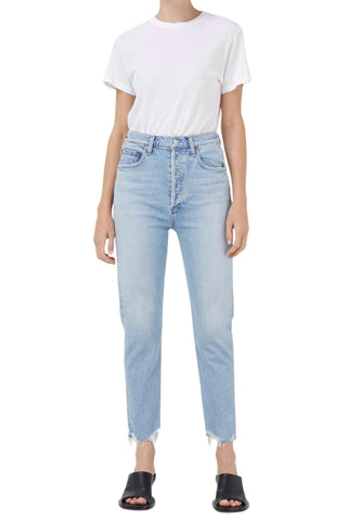Agolde - Riley High Rise Crop Straight Jeans