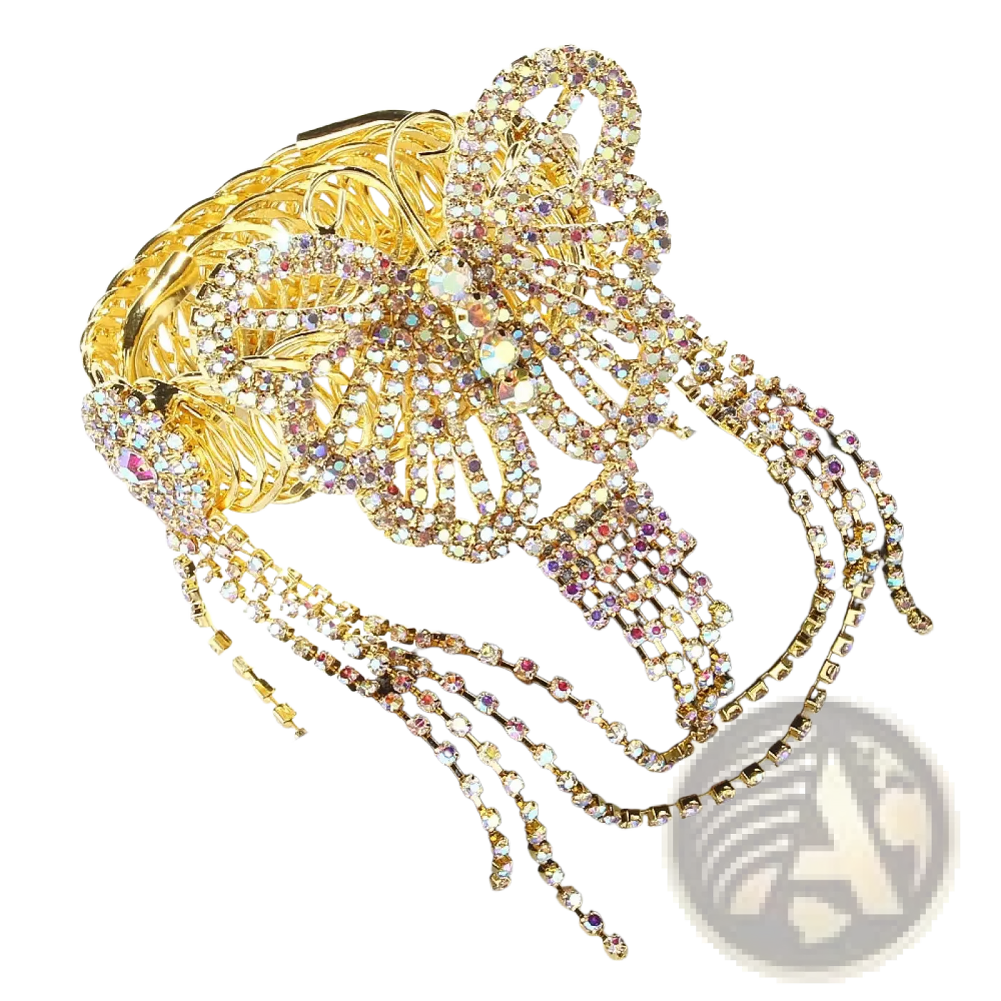 Fairy Butterfly Rhinestone Tassel Arm Chain Bracelet