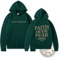 Faith Over Fear Psalm 118:6 Christian Aesthetic Hoodie