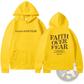Faith Over Fear Psalm 118:6 Christian Aesthetic Hoodie