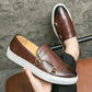 Men's Double Monk Strap Leather Fashion Loafers