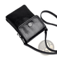 Faux Leather Floral and Sunburst Crossbody Phone Bag