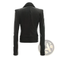 Faux Leather Motorcycle Jacket Slim Fit Biker Coat