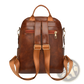 Faux Leather Women's Large Capacity Commuter Backpack