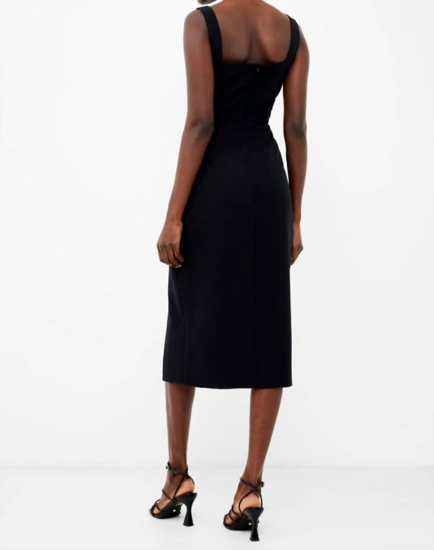 French Connection - Echo Crepe Neck Detail Dress