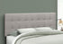 Queen Size Upholstered Gray Headboard